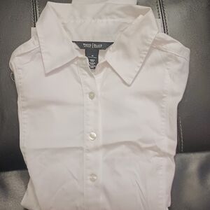 Whitehouse/ Black Market dress blouse white like new no stains sz 10